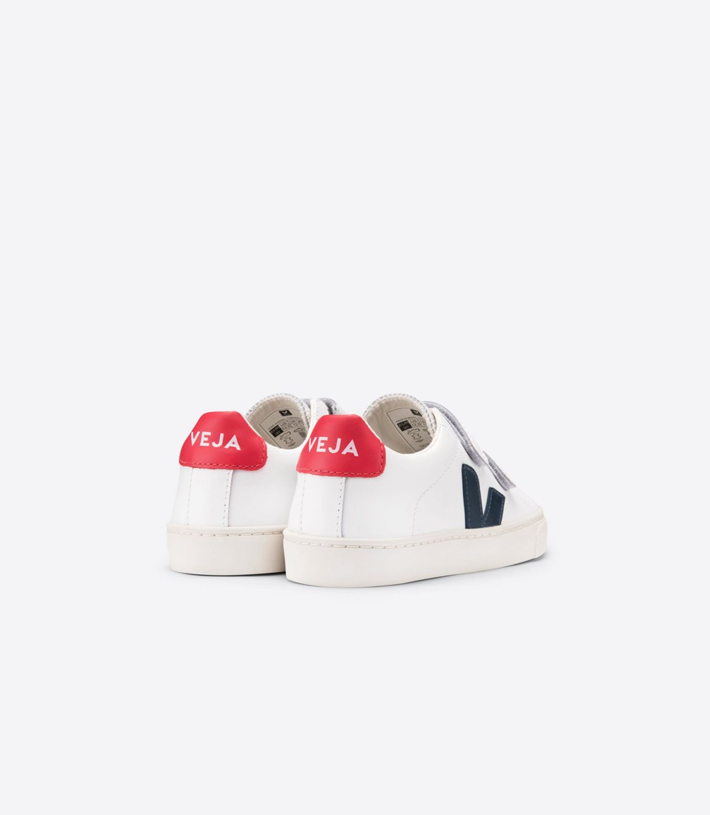 Veja Sneakers Copii - Esplar Velcro Piele - Albi - 4762319-EZ